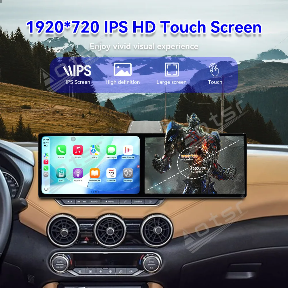 10.1 بوصة HD شاشة مزدوجة راديو السيارة لنيسان سيلفي 2020-2022 سيارة الوسائط المتعددة مشغل فيديو نظام تحديد المواقع والملاحة Carplay وحدة أندرويد 15 #1