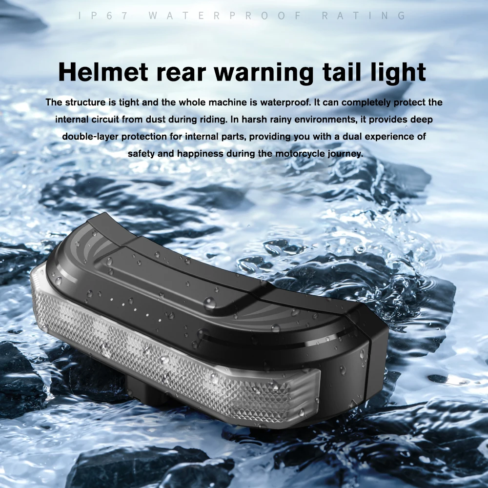 Helmet Bluetooth 5.4 Magnetic Wireless Gravitational Headset with Gravity Sensing Steering Signal Waterproof Bluetooth Headset