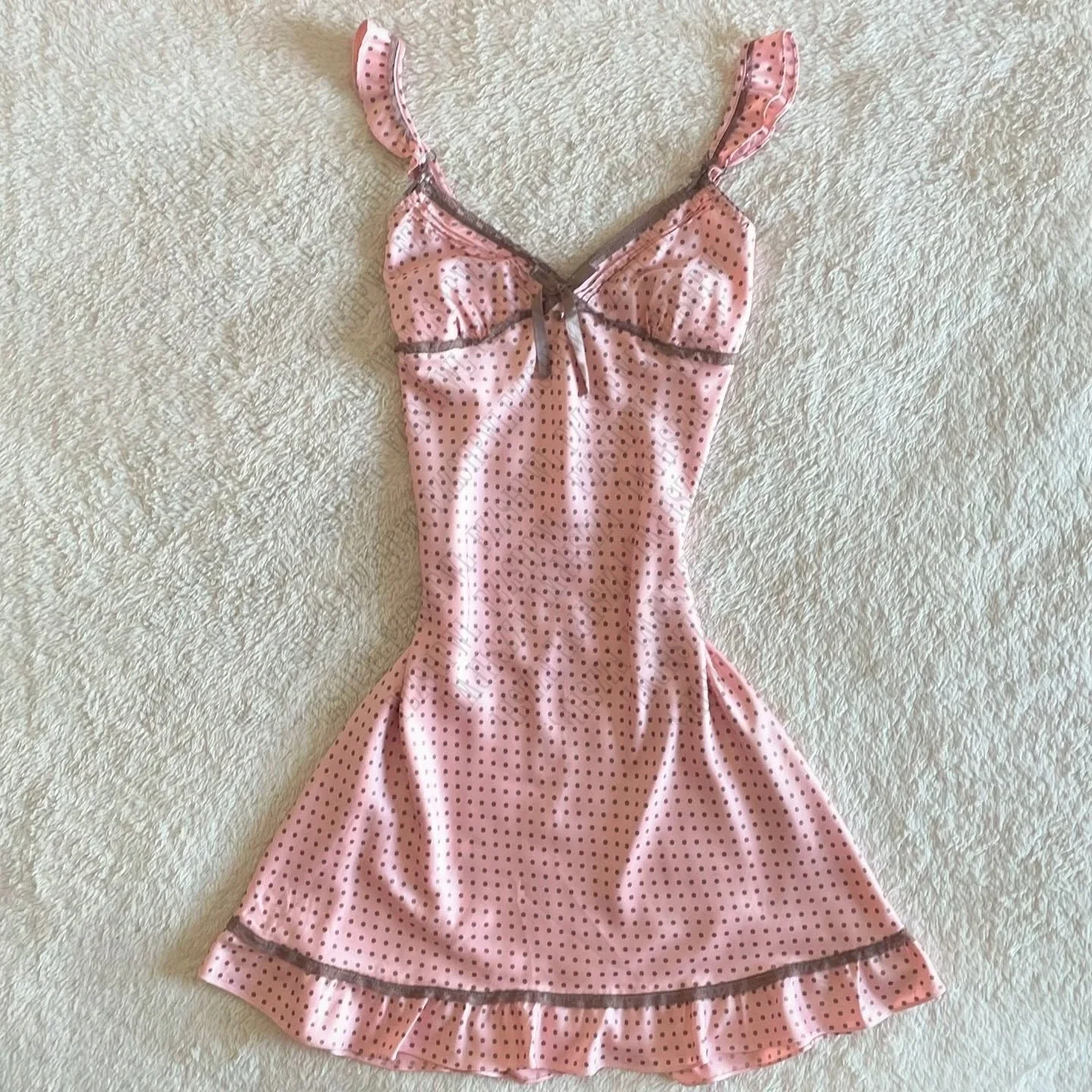 

Polka dot Sweet Fashion Vintage Halter Y2K Slim Woman Dress Aesthetic Cute Clothing Female Fit Frock emo Lovely Lace Sundress