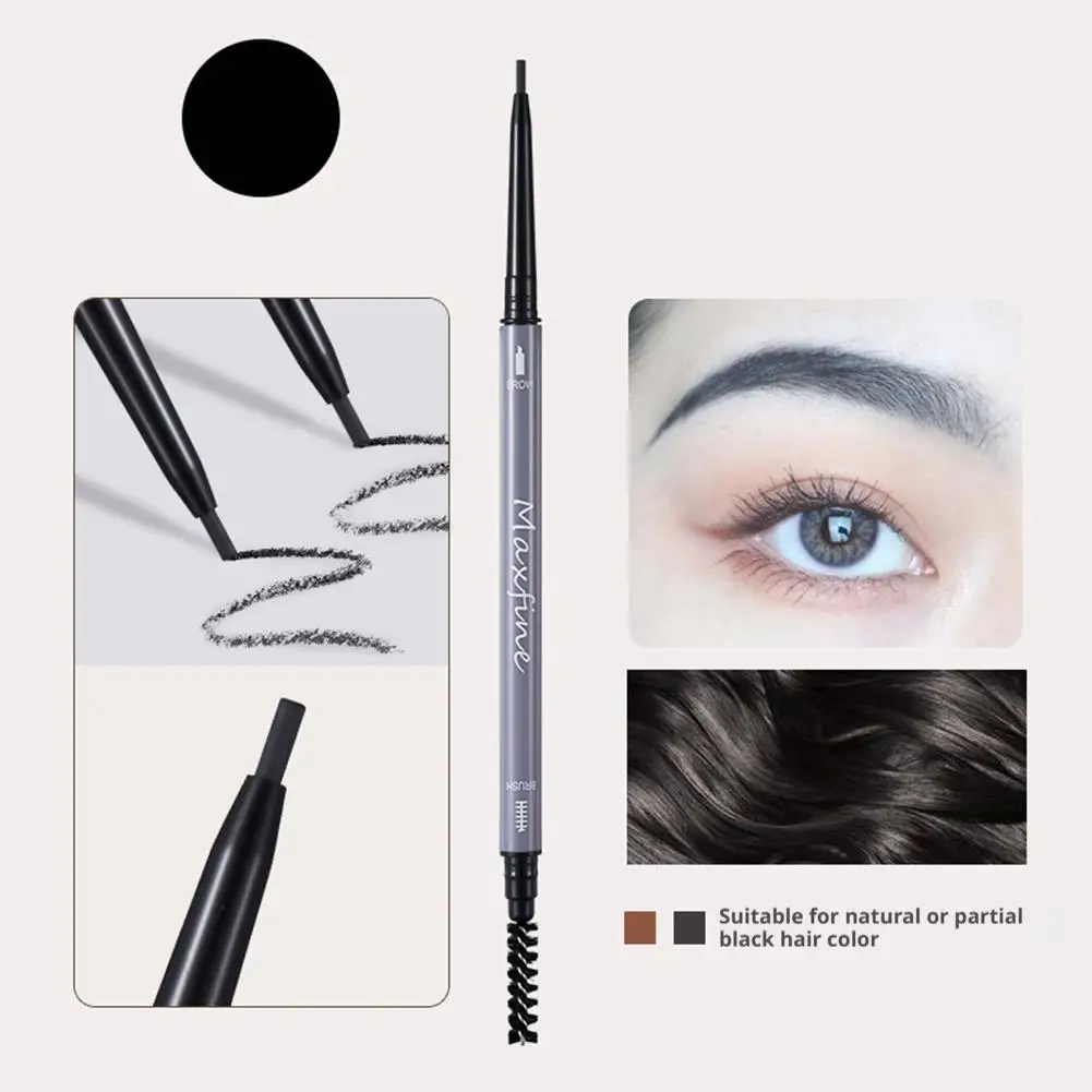 Double-Ended 3 Colors Eyebrow Pencil Natural Non-fading Long-Lasting Eyebrow Waterproof Filling Outlining And M2P3