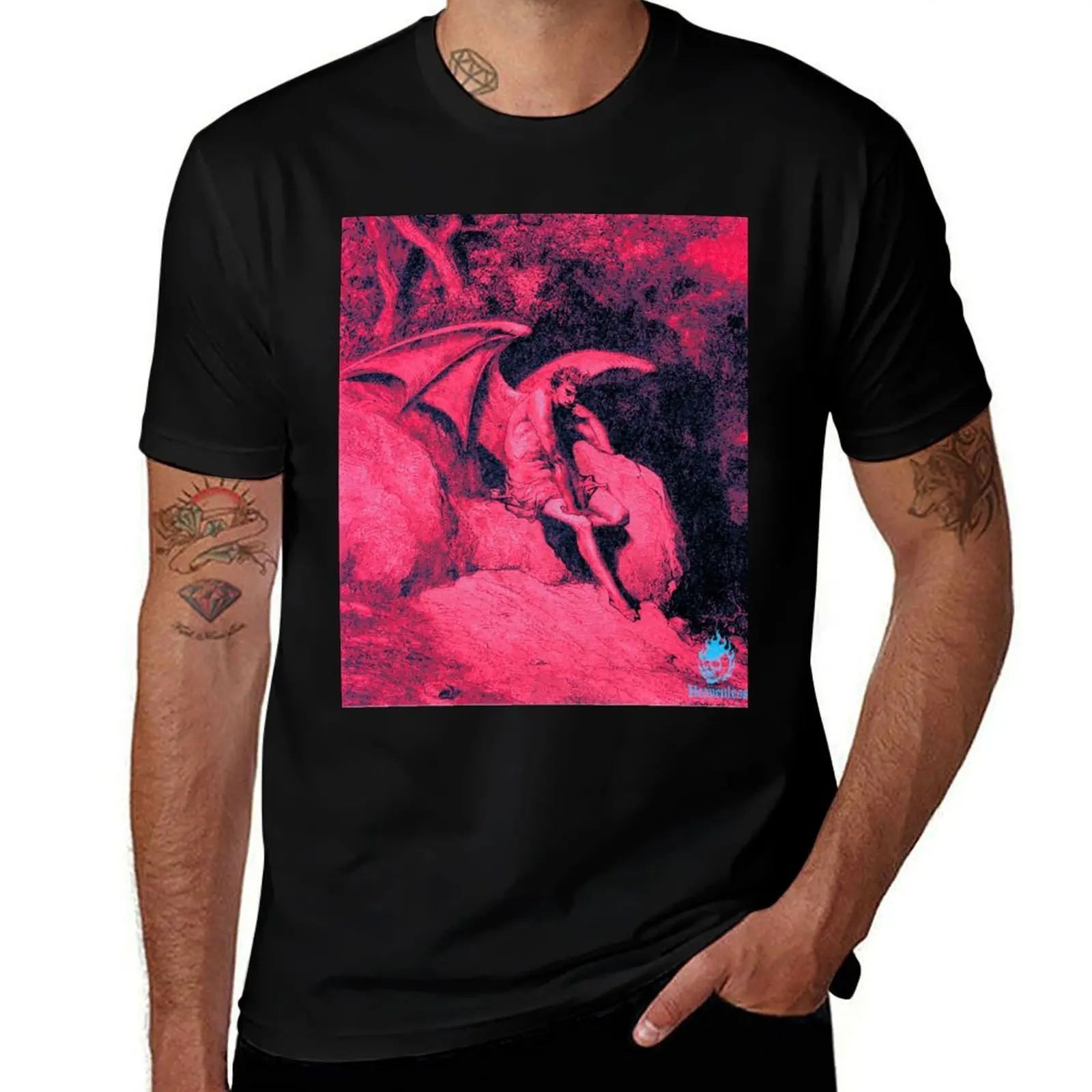 

Paradise Lost - Pensive fallen angel (Red Edition) T-Shirt shirts graphic tees luxury designer luxury clothes men