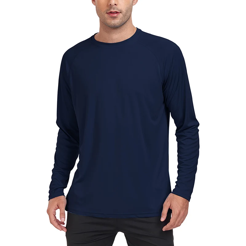 UV Men's Sun Protection Long Sleeve Summer UPF50+ Performance Quick Dry Men T-shirts Breathable Hiking Workout Pullover Tops image 3