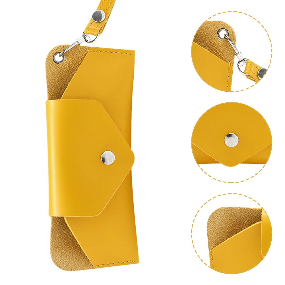 

Sunglass Holder Glasses Bag Eyeglasses Case Convenient Pouch Hanging Neck Hanger Pu