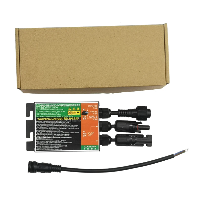 Imagem -05 - Micro Inversor Mppt para Varanda Solar pv Sistema de Gravata Sistema de Gravata 180w 120w 150w Entrada Solar ac 110v240v