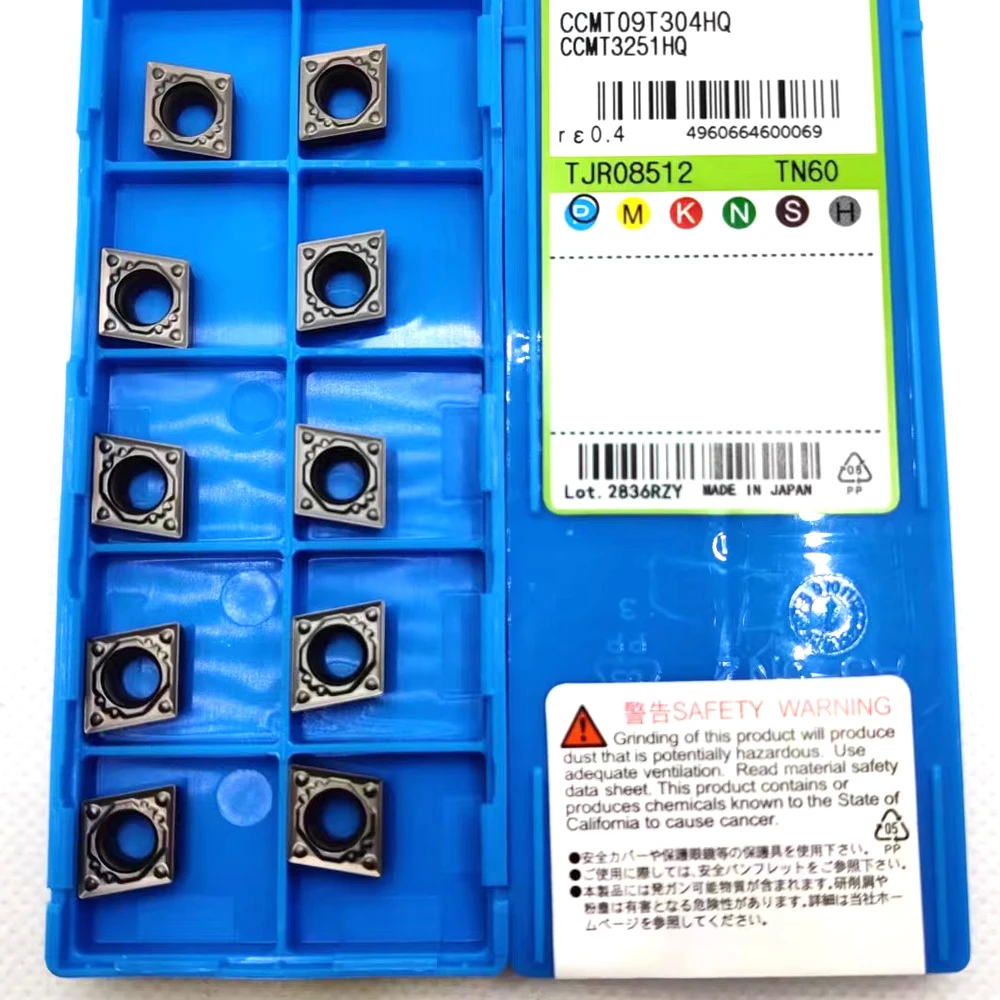 Original Cermet Lathe Insert CCMT09T302HQ CCMT09T304HQ CCMT09T308HQ TN60 TN620 PV720 PR1535 PR1125 Turning Tool Machine Cutter