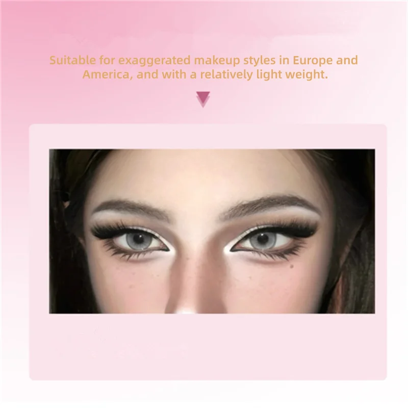 Punte per ciglia ispessite 3D stile Fox Ciglia sintetiche monopezzo che durano e migliorano le ciglia sintetiche