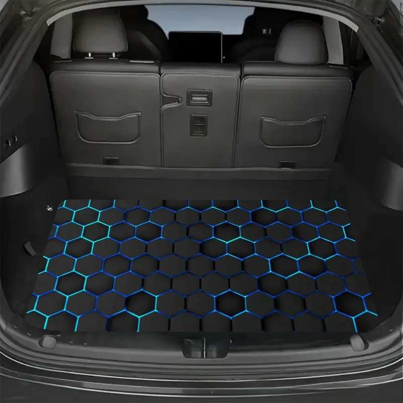 

Hexagon Pattern Universal Car Trunk Mat - Breathable All-Season Cargo Liner for 95% of Sedans, SUVs, and Trucks Car Accessories