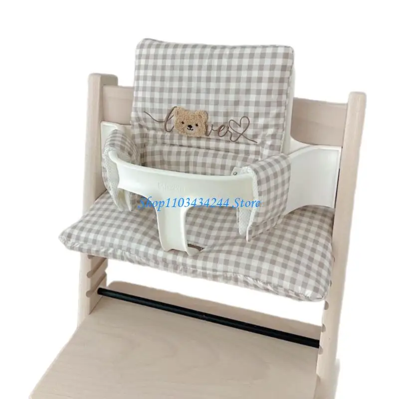 وسادة كرسي مرتفع للأطفال وسادة كرسي طعام قابلة للتنفس ناعمة ومريحة ومناسبة لمعظم كراسي الطعام #5