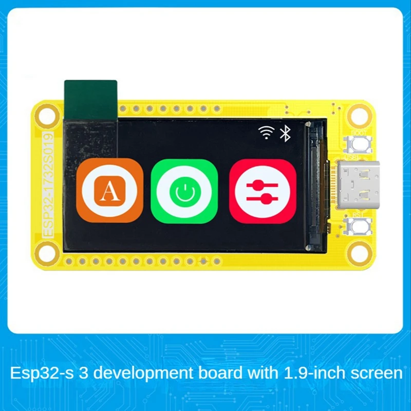 

ESP32-S3 Development Board Accessories Parts With 1.9 Inch Screen 170X320 TFT Module Wifi+BT HMI 8M PSRAM 16M Flash LVGL