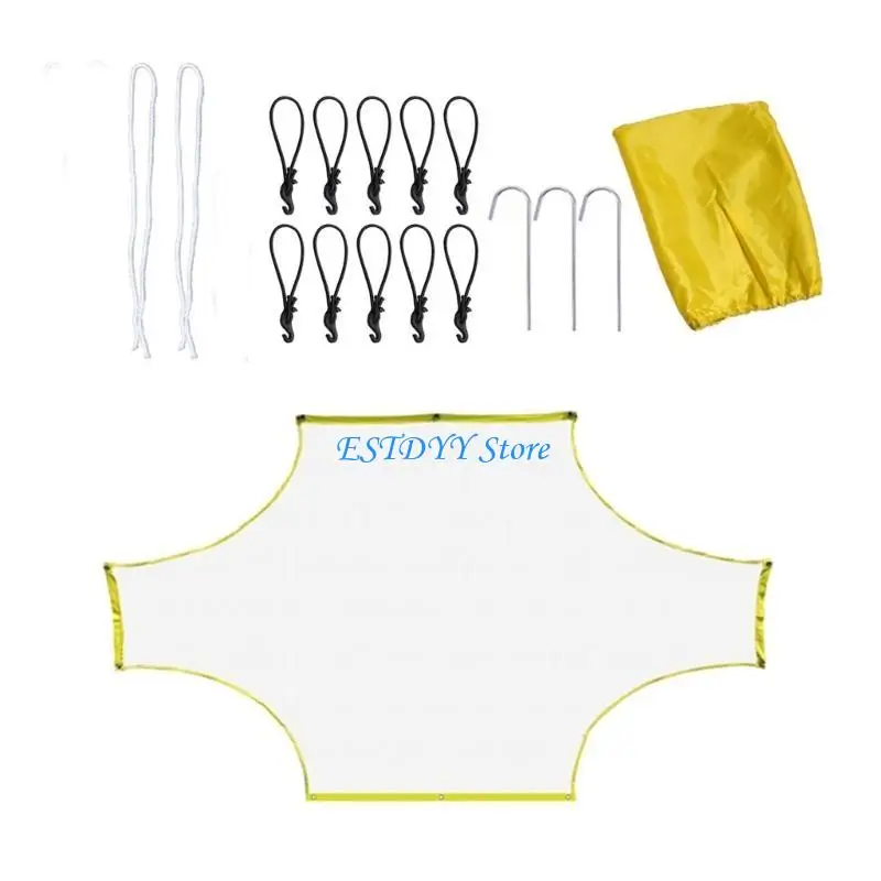 G6DE SOCCER SHECKER Sasaran Net Football Training Net Portable Soccer Net Soccer Target Lembar Peralatan Pelatihan Penilaian