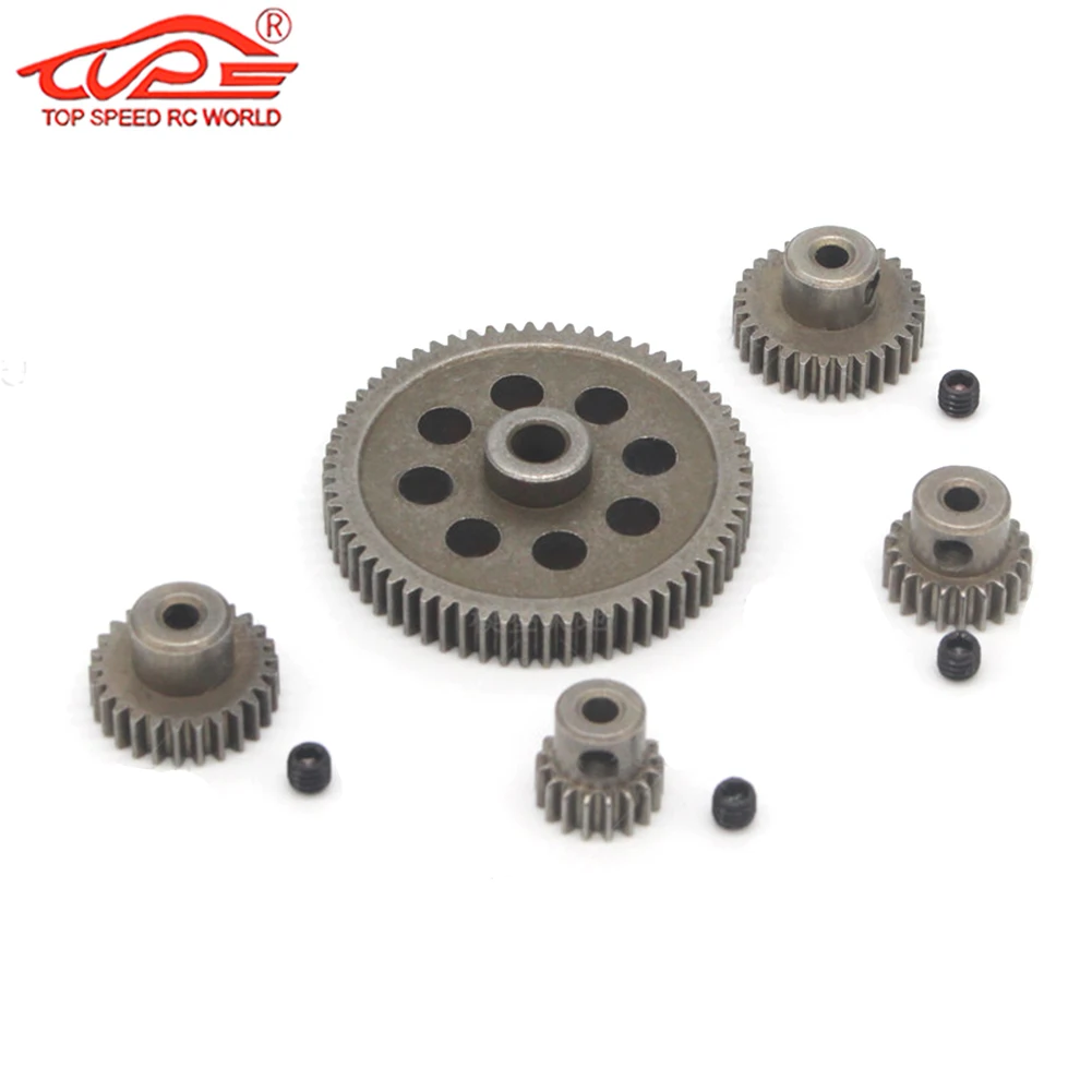 

11181 Motor Pinion Gear 17T 21T 26T 29T 11184 Metal Diff Main Gear 64T for 1/10 Rc Car Parts HSP Himoto Amax Redcat Exceed 94111