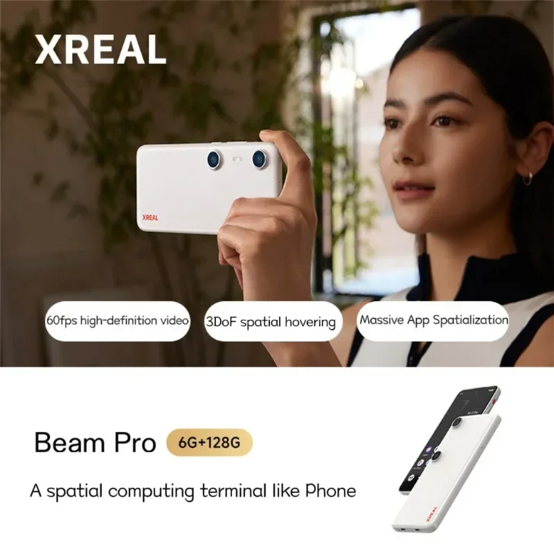 XREAL Air2 Pro Smart AR Óculos Nreal Beam Pro HD 130 polegadas Space Cinema Portátil 1080p Tela Googforle Smartphones Polarizados