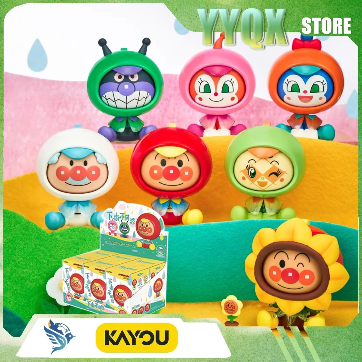 kayou-2026-nouvelle-figurine-anpanman-tournante-musicale-mignonne-cadeau-de-collection-surprise-ornement-decoratif-d'animation-de-dessin-anime