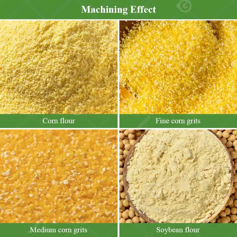 Meelmolenproces Cornmeal Germ Verwijder maïsschil en maïsmolen freesmachine te koop Ghana met prijs