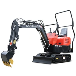 Factory Wholesale Hydraulic 1 Ton Mini Excavator 1000 KG Crawler   High Quality EPA Small Digger Micro Excavator Customized Sale