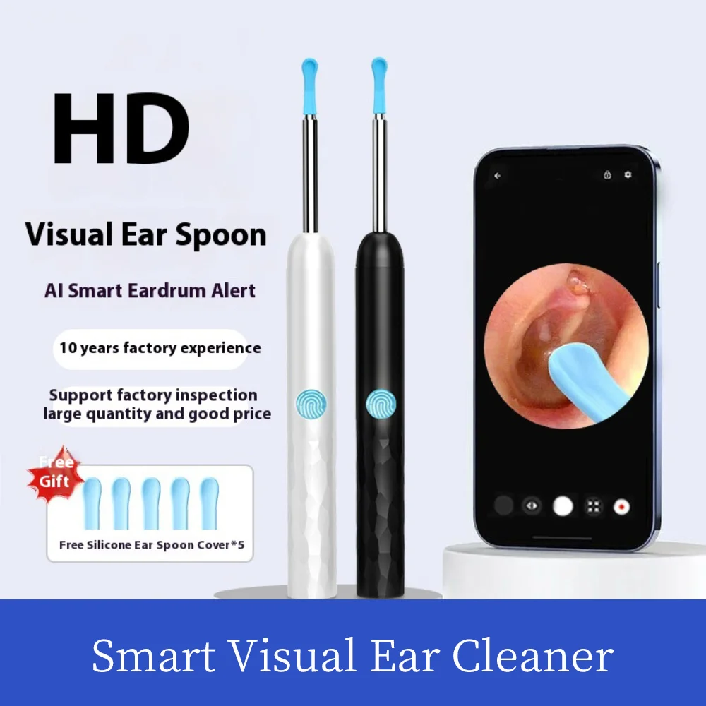 

HD Intelligent Visual Luminous Ear Spoon Waterproof Wireless Clean Endoscope Children Ear Picking Tool Smart Visual Ear Cleaner