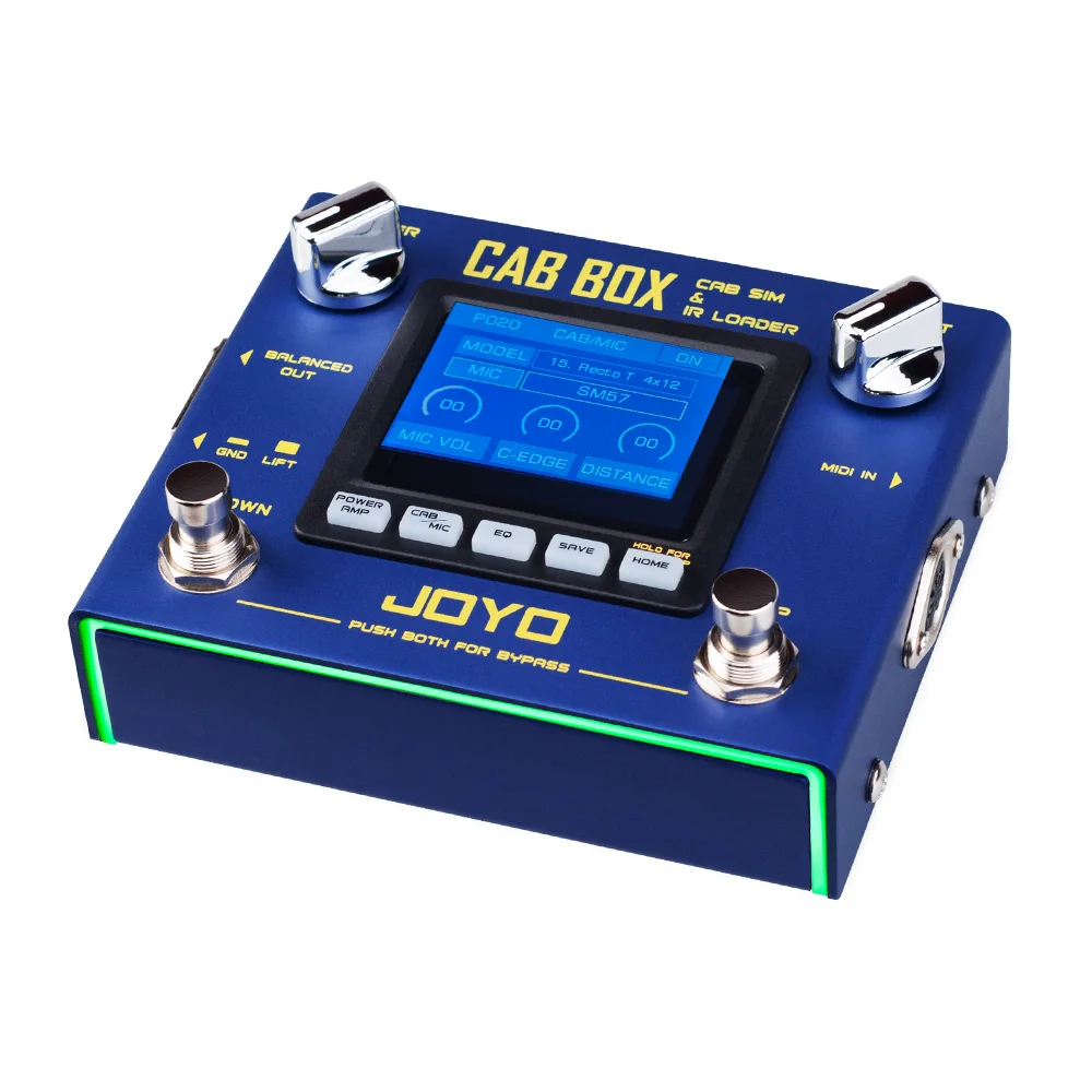 JOYO R-08 CAB BOX Cabinet Modeling Pedal 4 Tube Power Amp Simulation 11 Classic Microphone & 20 Cabinet Model Guitar Pedal view 2
