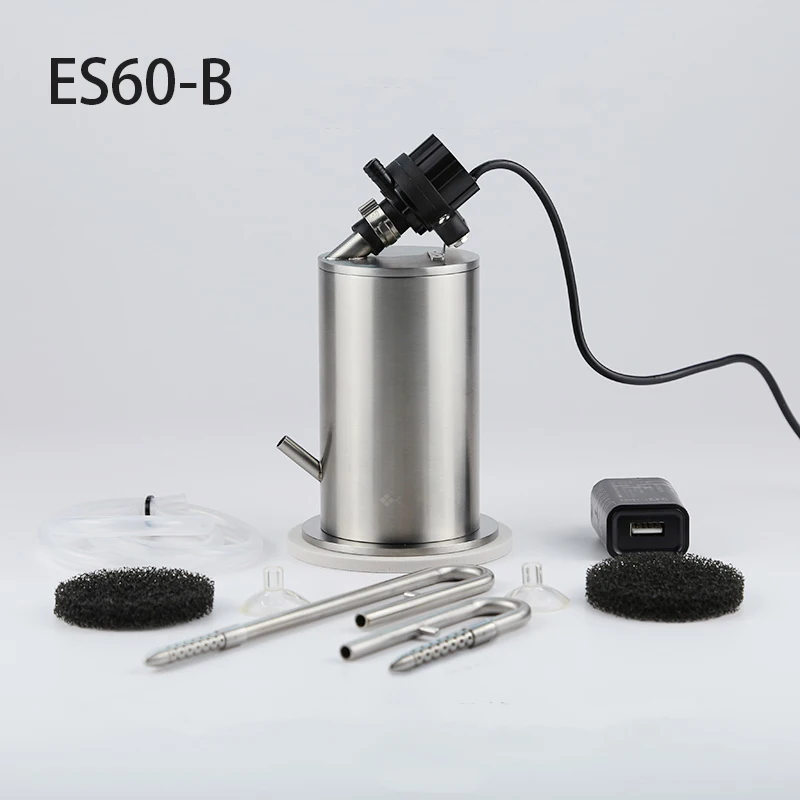 304 Stainless Steel Filter Barrel with Water Pump for Plant Aquarium Fish Tank