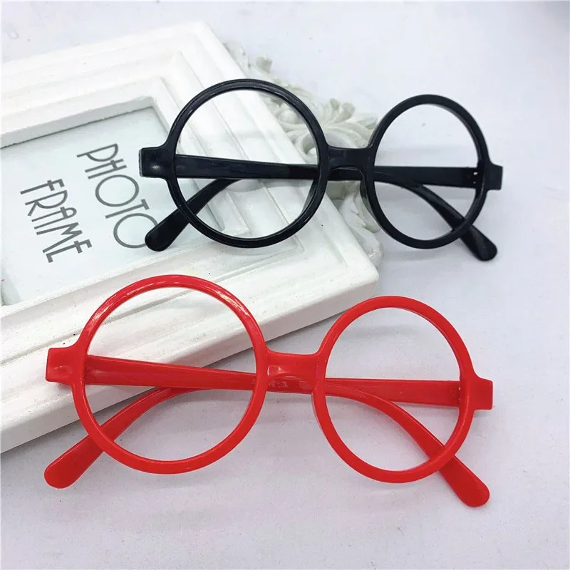 20pcs Fashion Round Glasses Frame Without Lens Decoration Holiday Christmas  Party Props for Kids Children Easter
