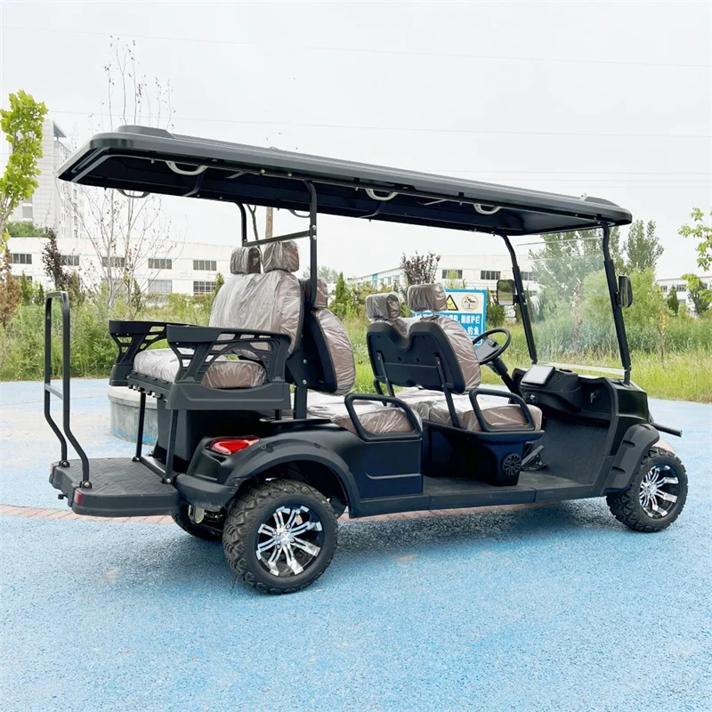 Cheap Wholesale 48/72volt Street Legal Lithium Battery Electric 4+2 6 Seater Golf Buggy Cart For Adults Sale