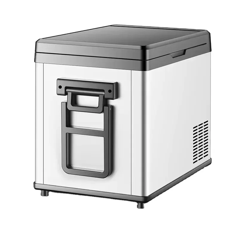 12V 24V Portable Car Refrigerator Mini Freezer with Wheels Drawer Handle for Outdoor Camping RV Vehicle Cooling Box Portable