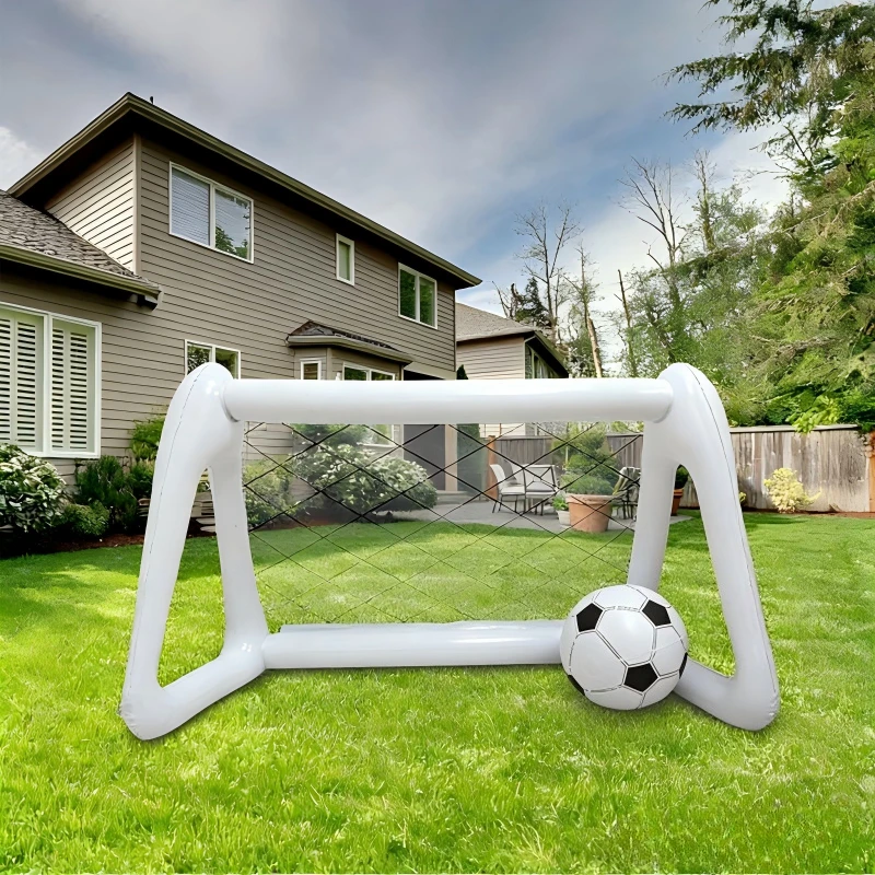 

Inflatable Soccer Goal Set Kids Mini Soccer Frame Outdoor Parent-child Interactive Football Goal with Net