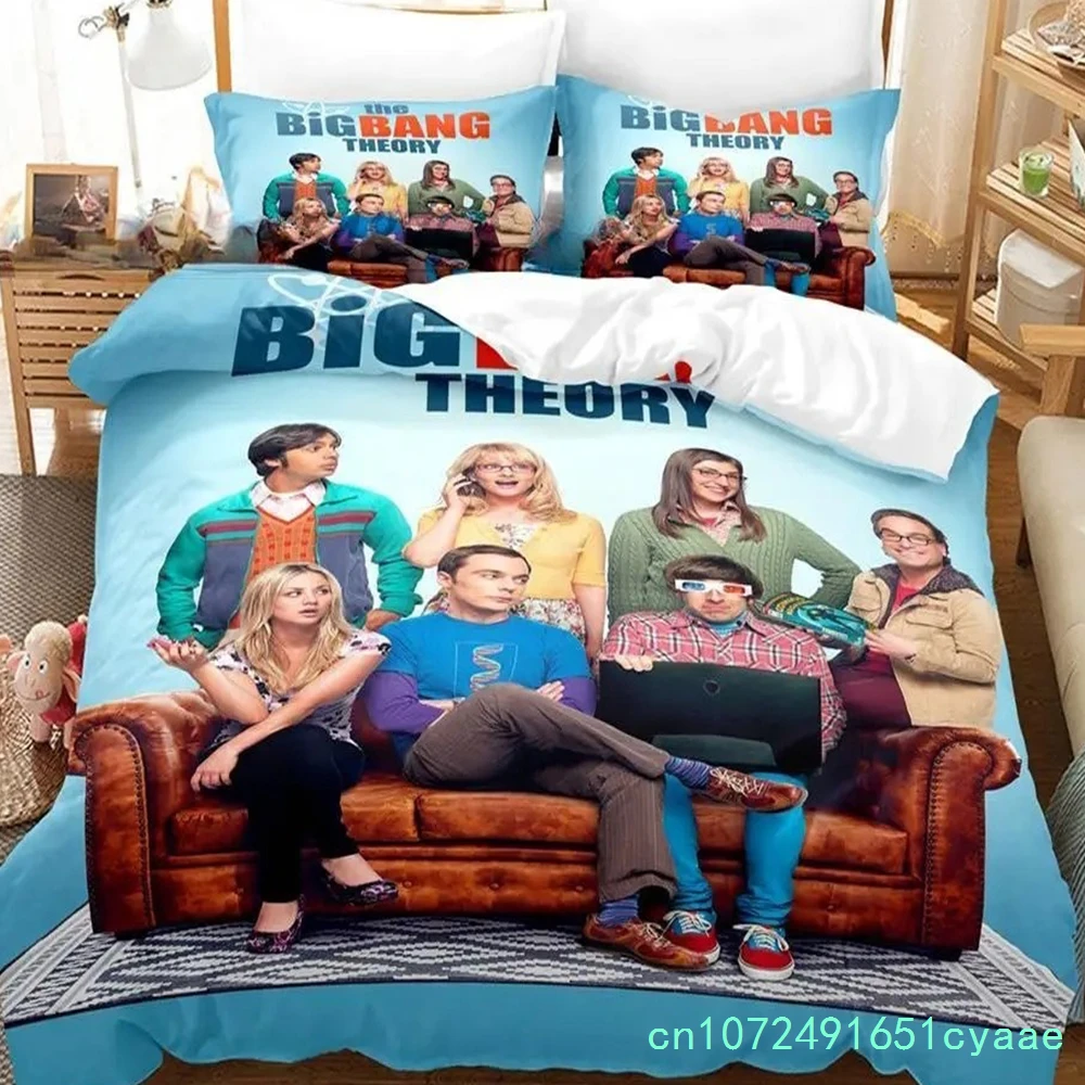 The Big Bang Theory Bedding Set Single Twin Full Queen King Size Bed Set Aldult Boys Bedroom Duvetcover Sets 3D Print Anime 2022