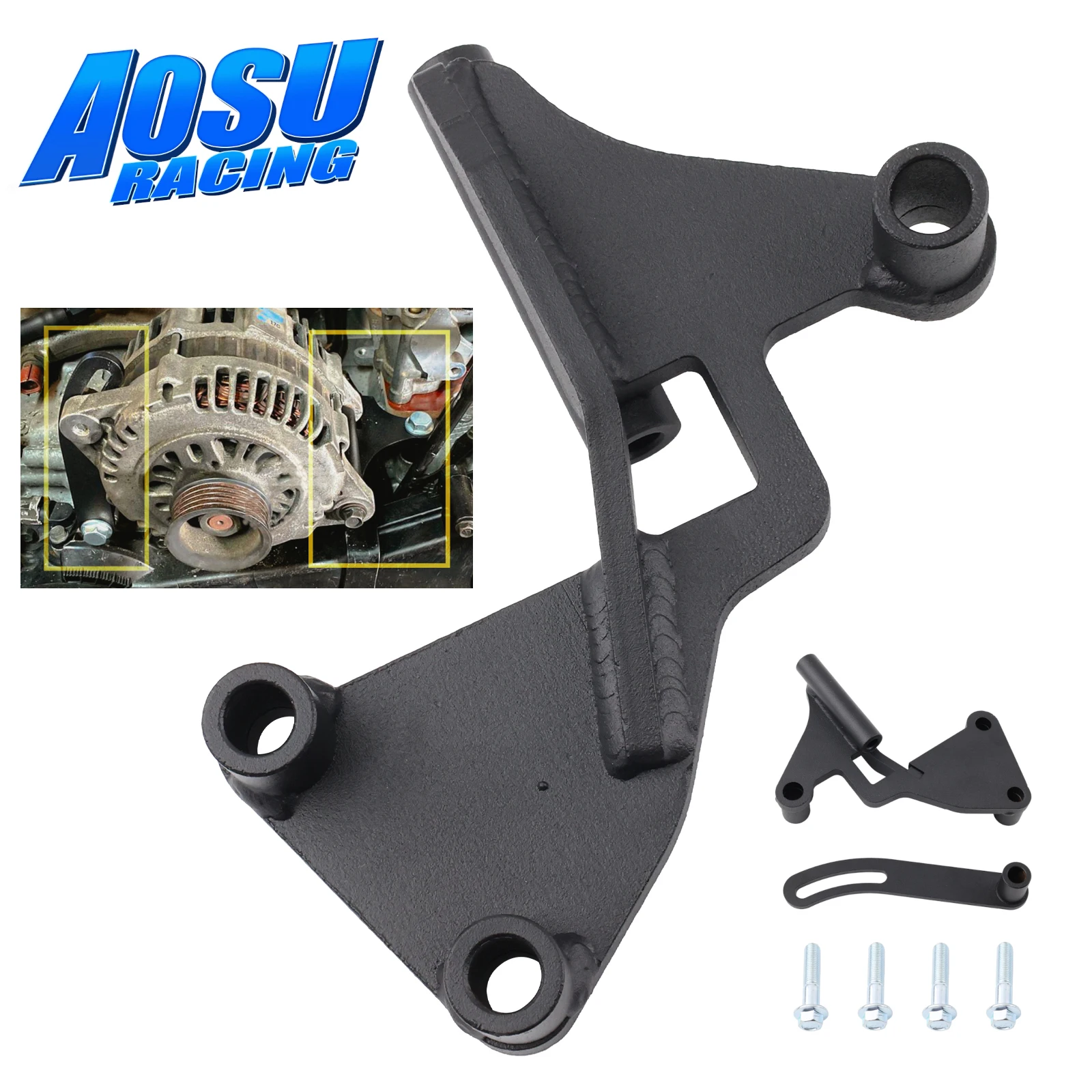 For Legacy / Liberty Alternator Relocation Bracket Kit for Subaru EJ Engines | EJ20/25 For Impreza / WRX STi Forester