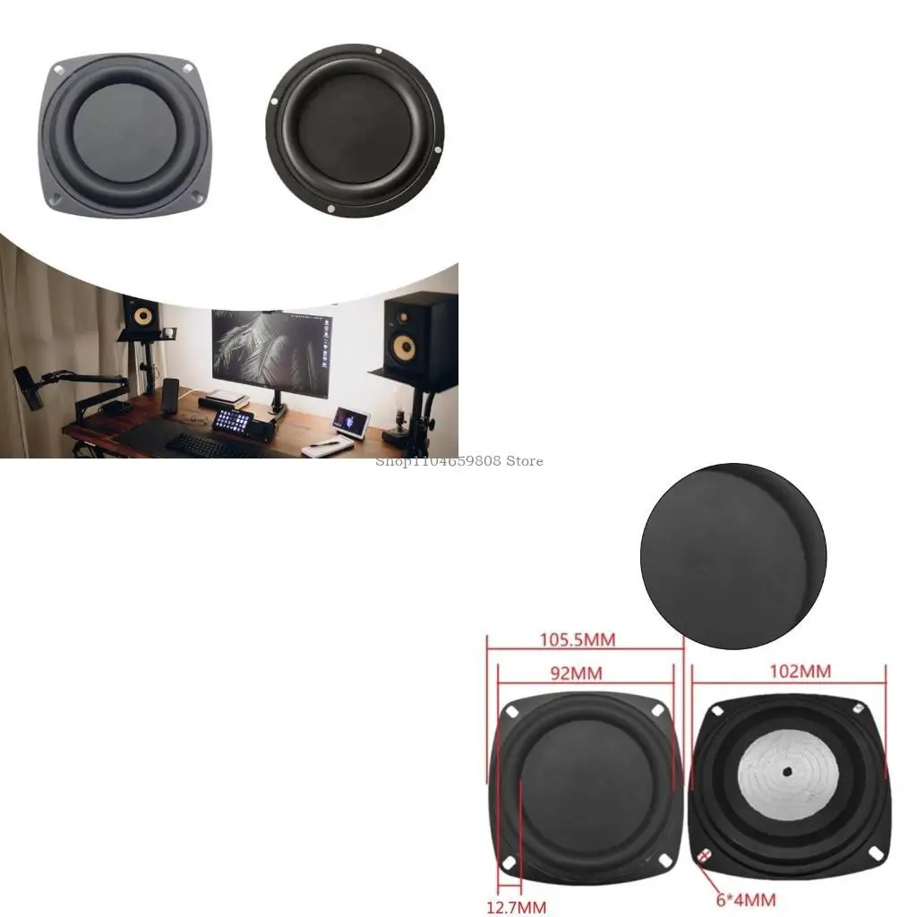 

Bass Radiator Speaker Diaphragm Auxiliary Strengthen Bass Vibration Membrane Passive Radiator for Woofer Speaker DIY