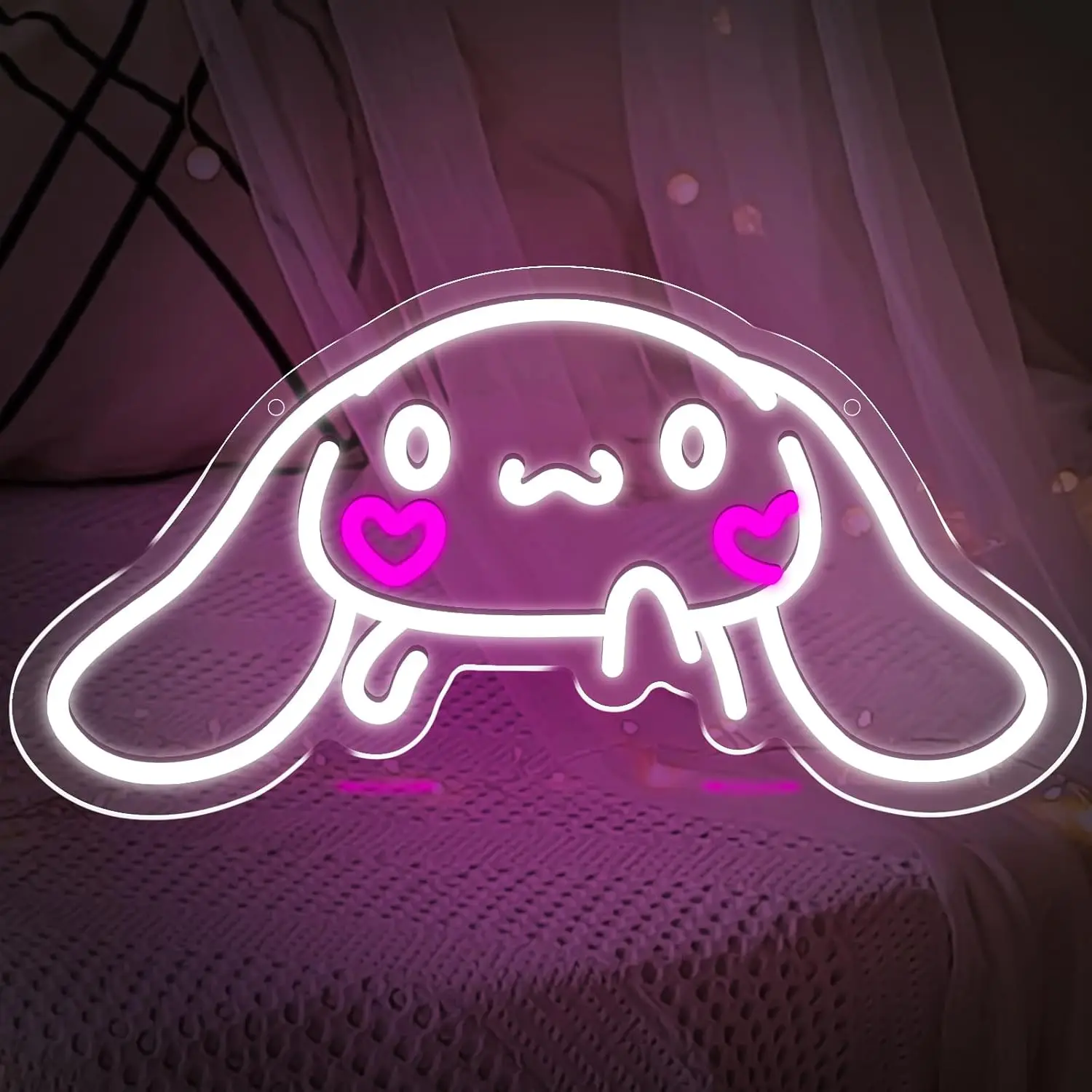 

Cinnamoroll Neon Sign for Room Decor for Bedroom Kids Room Japanese LED Light Sign for Anime Fans Cinnamoroll Gift for Girls