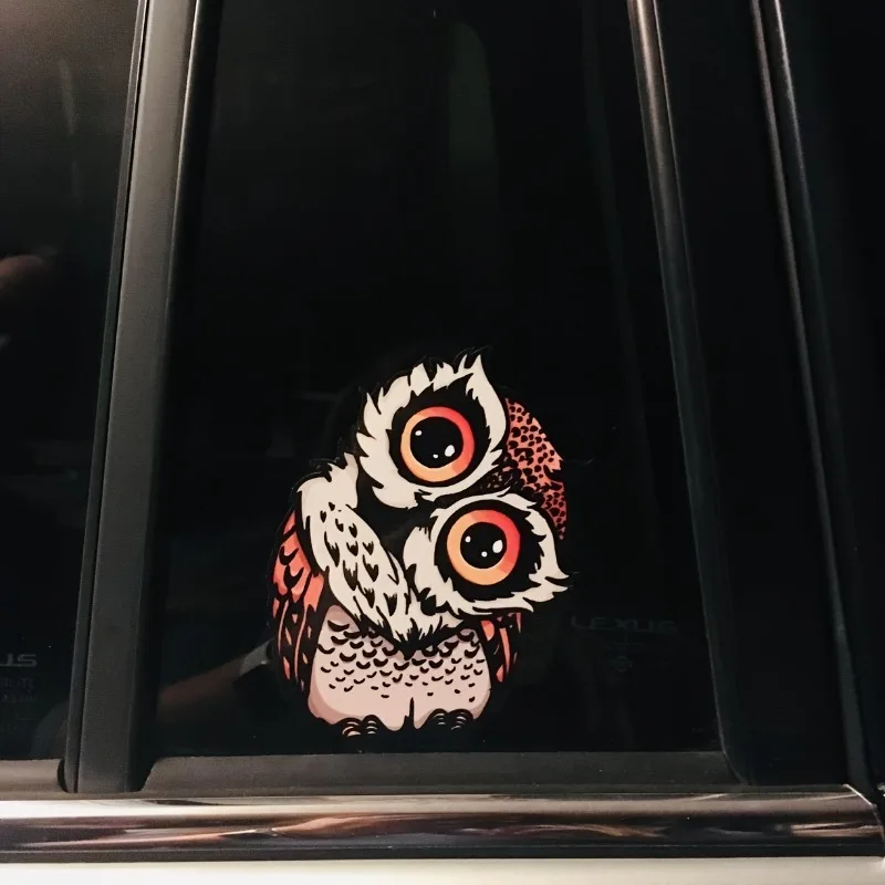 

1pc Car Stickers Owl Gaze Stickers for Auto Window Trunk Body Waterproof Vehicle Motorcycle Tank Animal Decoration