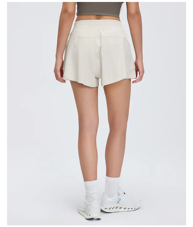 Damen Outdoor-Laufshorts Sommer High-Waist Yoga-Shorts 2-in-1 Gym-Shorts Sportbekleidung Schnelltrocknende Trainingskleidung für Frauen – Detail 13