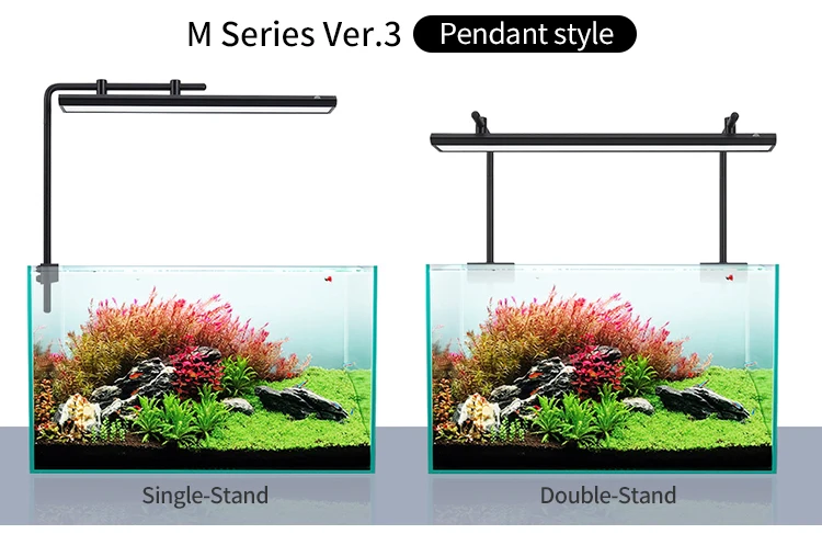 Week Aqua M Serie RGB UV LED Aquariumbeleuchtung mit Verstellbarem Halter für Bepflanzte Becken – Detail 8