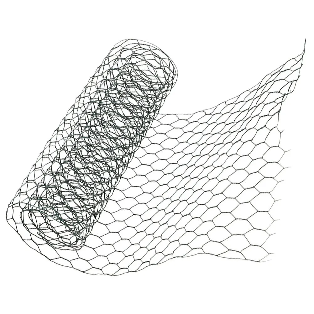 

1 Roll Iron Floral Chicken Wire Mesh Sturdy Durable Flower Wire Netting for DIY Bouquet Arrangement Crafting and Garden Projects