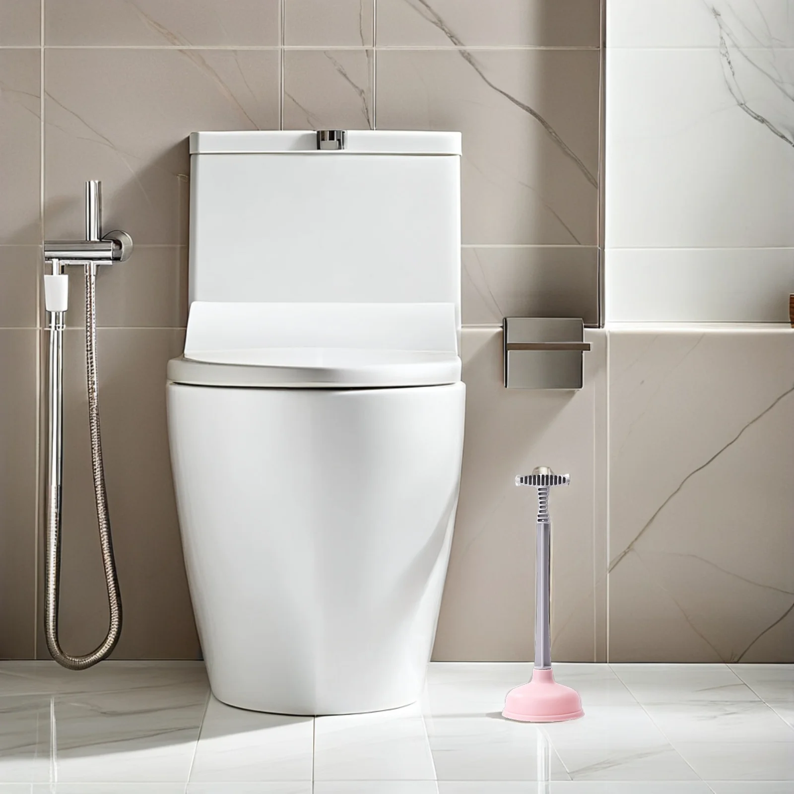 

Toilet Plunger Long Handle Rubber Cup Suction Drain Cleaner For Bathroom Kitchen Sink Clog Home Hotel Restaurant Use