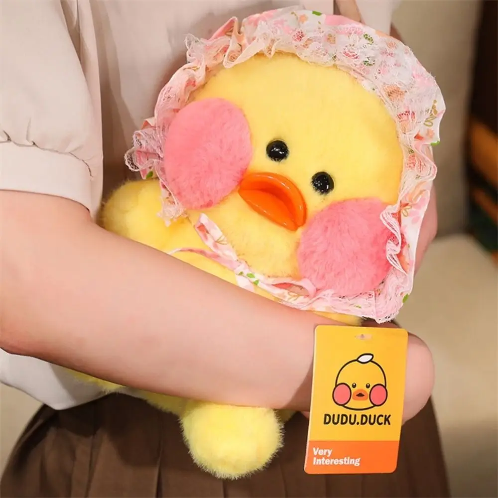 Pato Peluche Lalafanfan Anatra Peluche Simpatico Cartone Animato Anatra Gialla Peluche Bambola 30 cm Morbido Animale Anatra Bambola Bambini Regali di Festa