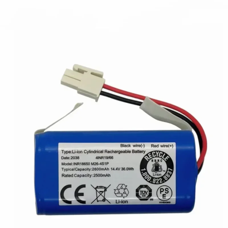 

14.4V 2600mah Rechargeable Lithium Battery For ILIFE A4s A6 V7s Plus A9s W400 Robot Vacuum Cleaner INR18650 M26-4S1P Batteries