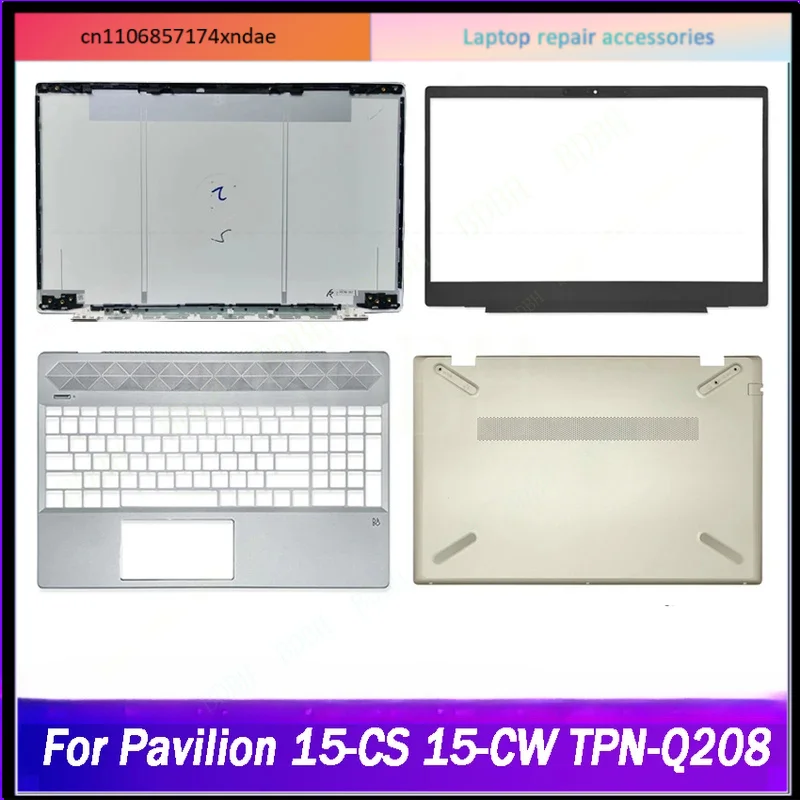 New Laptop LCD Back Cover/Front Bezel/Palmrest/Bottom Case For Pavilion 15-CS TPN-Q208 TPN-Q210 15-CW  Silver Gold White Blue