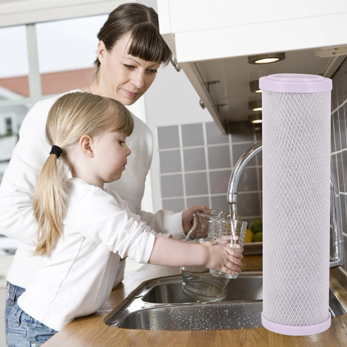 

Durable Water Filter Core Replacement For Purifiers Chlorine Lime Removal Big Flux Fast Purification Reusable Eco-Friendly Pp