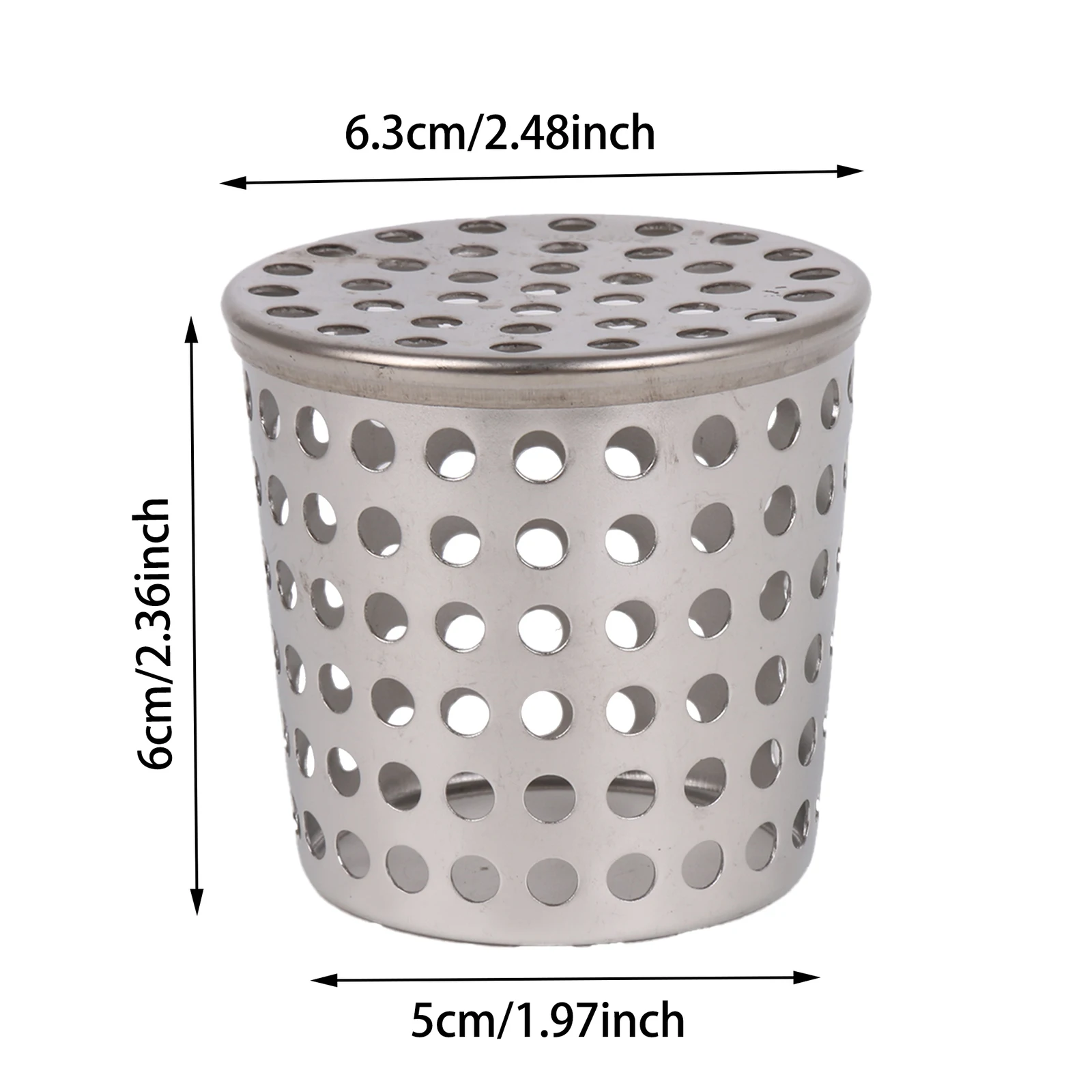 Stainless Steel Shower Floor Drain, Secure Installation, 2.48x1.97x2.36 Inches