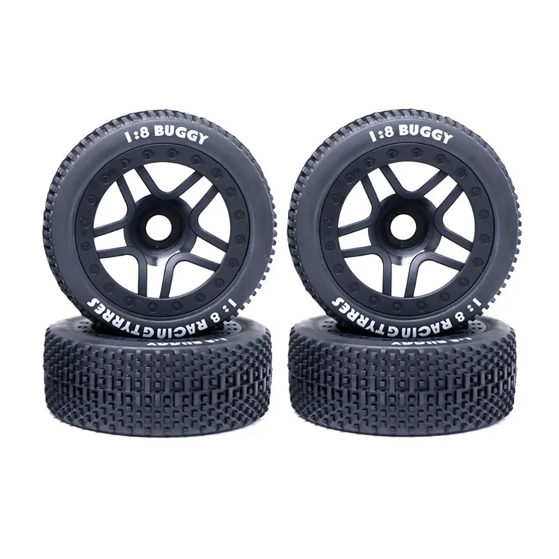 111mm 1/8 Scale RC Off Road Buggy Tires Wheel 17mm Hex for ARRMA Typhon Redcat Team Losi Kyosho VRX HPI HSP Hobao