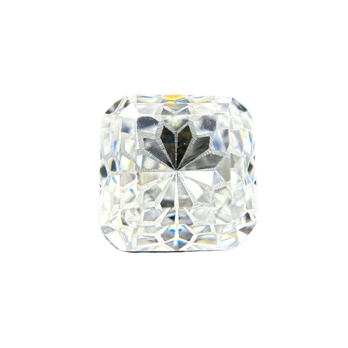 Octangle Princee Flowers Cut Loose CZ Gems White Cubic Zirconia Stone For DIY Jewelry