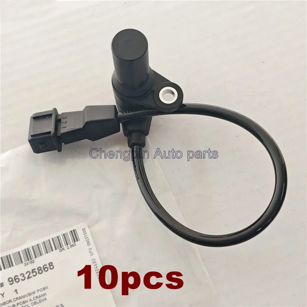 

10X 96325868,89933123 Crankshaft Position Sensor for Chevrolet Aveo Kalos Lacetti Matiz Nubira Spark Daewoo Tico 0.8 1.0 1.2 1.4
