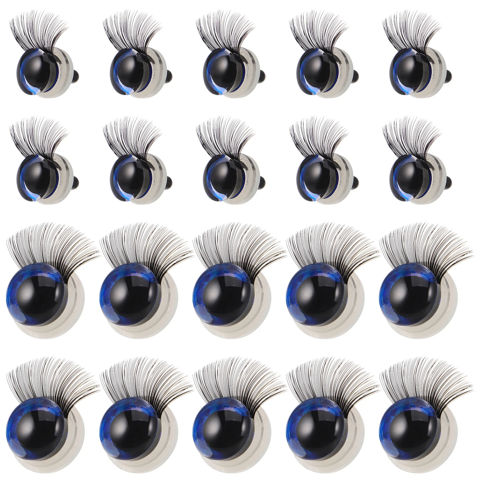 

20pcs 12Mm 16Mm Crochet Bear Eyes Plastic Safety Eyes With Eyelashes For Stuffed Animals Diy Craft Kit Supplies Amigurumi