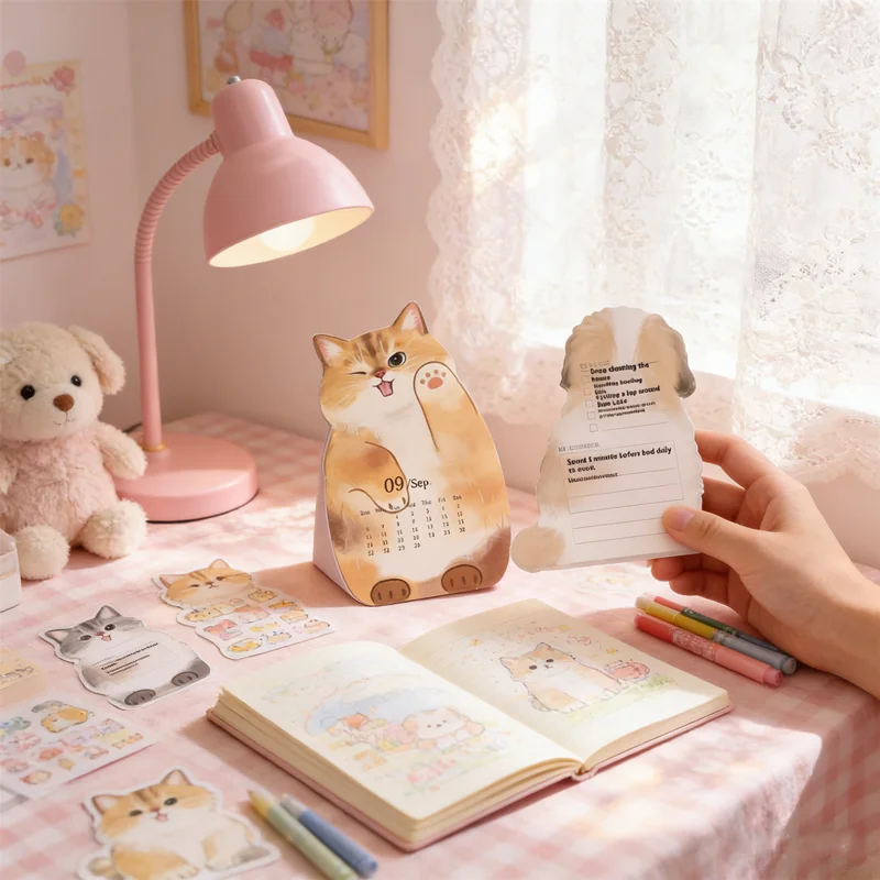 

Настольный календарь HUAHUACat Dog Themes: планировщик для офиса, дома и школыHUAHUA