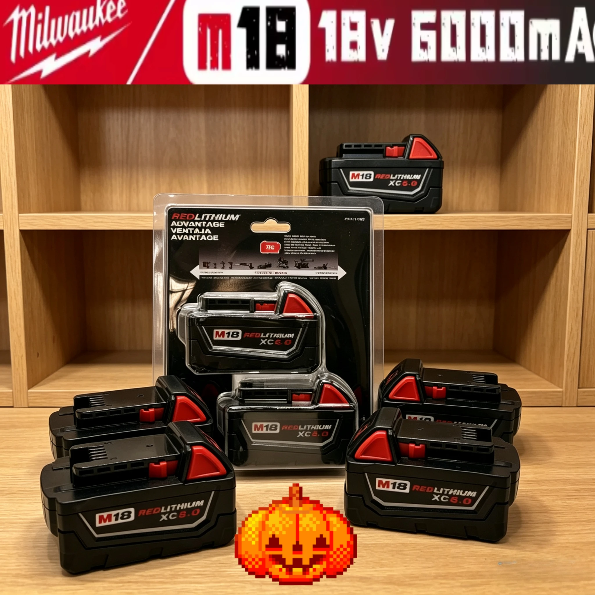 

high-capacity For Milwaukee M18 18V Lithium Replacement Battery For Milwaukee 48-11-1860 48-11-1850 48-11-1840 Tool Battery