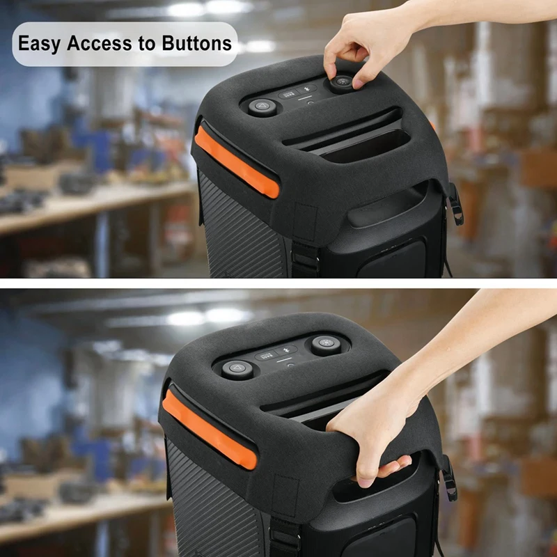 ABDE-Txesign حقيبة حمل للسفر لـ JBL Partybox 110 مكبر صوت EVA غطاء بديل واقٍ مع حزام كتف مزدوج