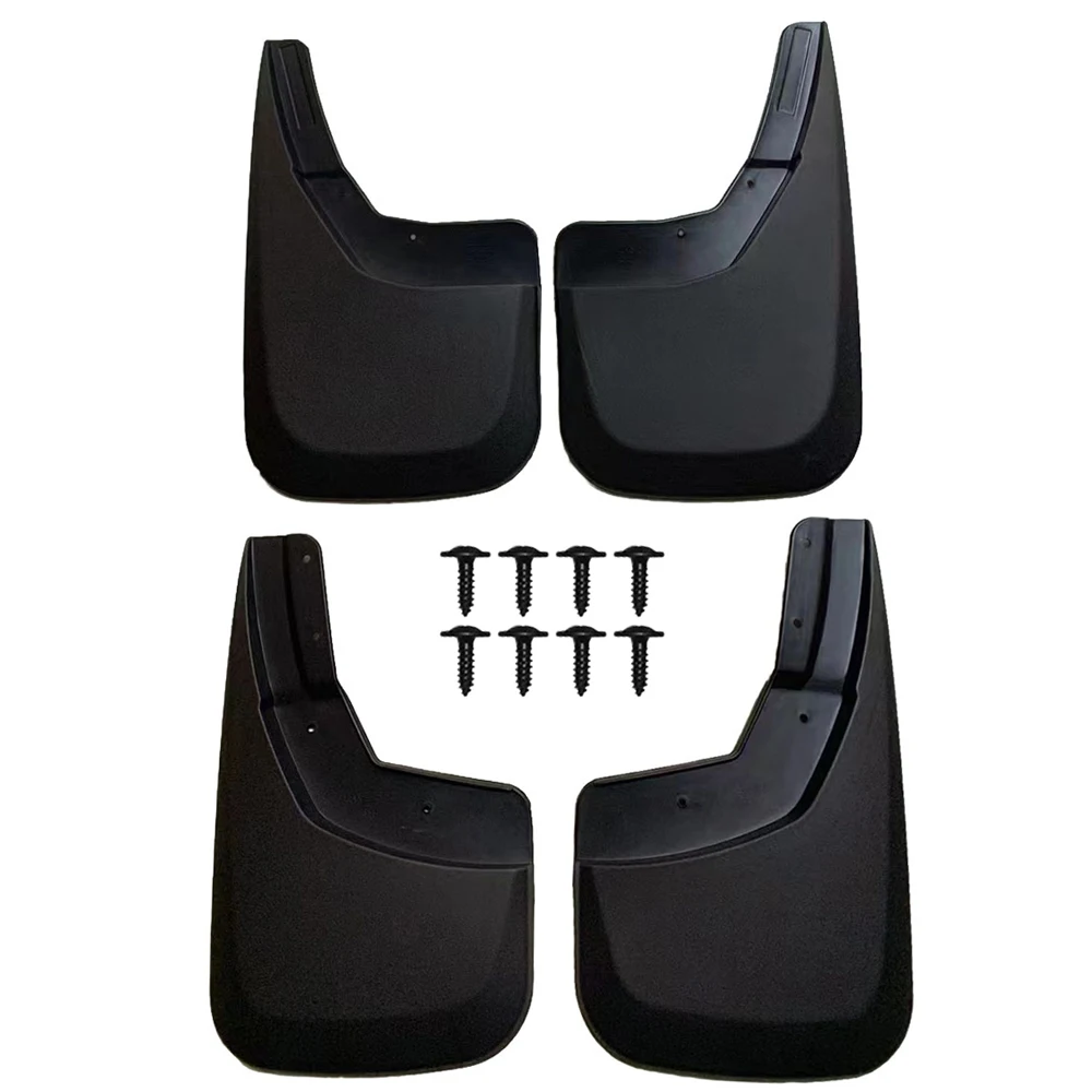

Car Mud Flaps Suitable for Chevrolet Silverado 2014 2015 2016 2017 2018 PP Black Car Mud Flaps