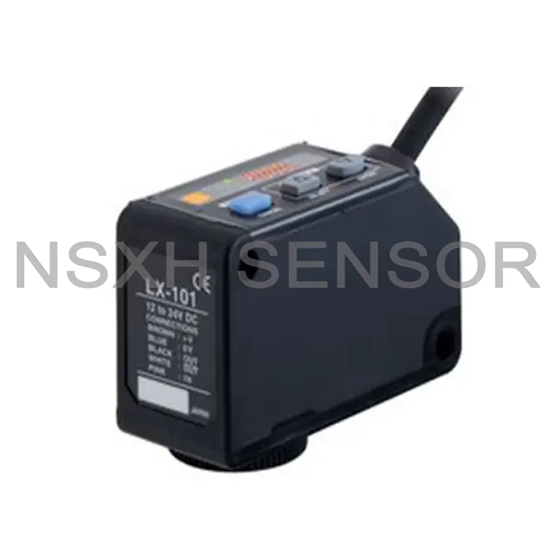 

New Original LX-101 Color Code Sensor Photoelectric Switch Sensor RGB Color Digital 3 LED Mark Sensor - NPN - 2m Cable