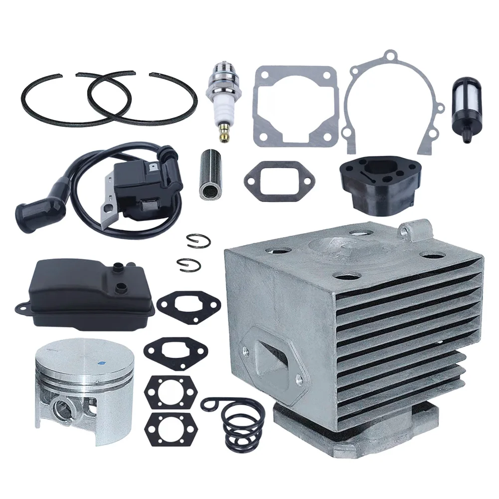 4203-020-1201 46MM Cylinder Piston Kits Set 4203 400 1301 Fit for Stihl SR400 SR420 BR320 BR400 BR340 BR380 BR420 Leaf Blower